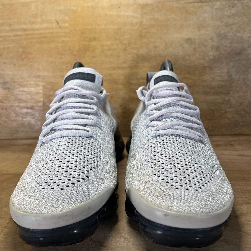 Nike Air VaporMax 2 Womens Size 7.5 Running Shoes Sneakers Vast Gray Gold - Picture 2 of 11